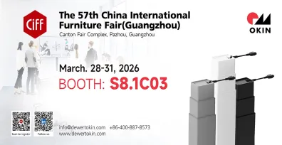 Grupo de Tecnologia DewertOkin vai expor na 57ª Feira Internacional de Móveis da China