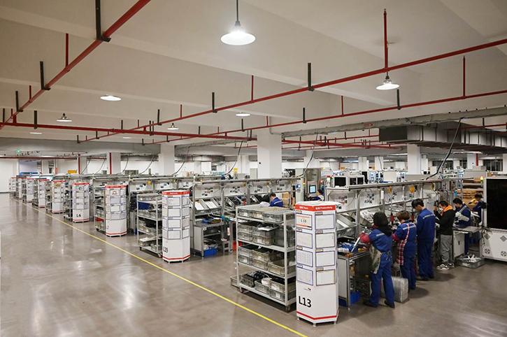 7. Linha de montagem final do atuador